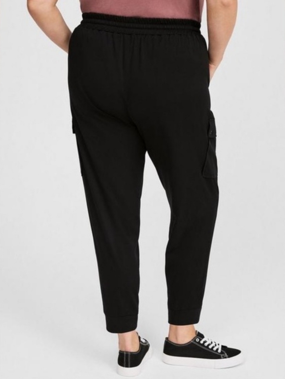Torrid Challis Black Cargo Jogger Pants - Women 2X NWOT - Picture 3 of 4